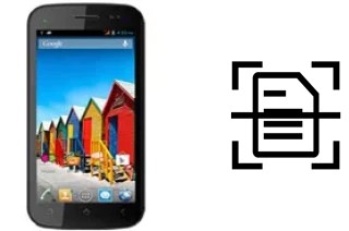 Escanear documento en un Micromax A110Q Canvas 2 Plus