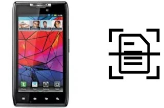 Escanear documento en un Motorola RAZR XT910