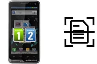 Escanear documento en un Motorola ATRIX TV XT687