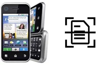Escanear documento en un Motorola BACKFLIP