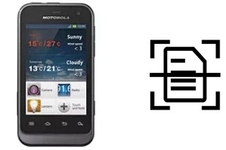 Escanear documento en un Motorola Defy Mini XT320