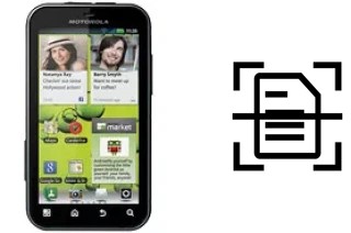 Escanear documento en un Motorola DEFY+