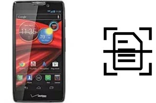 Escanear documento en un Motorola DROID RAZR MAXX HD