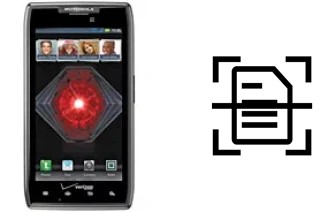 Escanear documento en un Motorola DROID RAZR MAXX