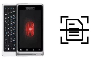 Escanear documento en un Motorola DROID 2 Global