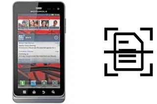 Escanear documento en un Motorola MILESTONE 3 XT860