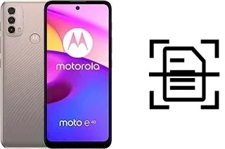 Escanear documento en un Motorola Moto E40