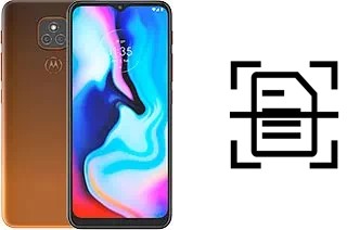 Escanear documento en un Motorola Moto E7 Plus