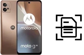 Escanear documento en un Motorola Moto G32