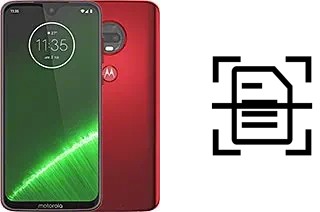 Escanear documento en un Motorola Moto G7 Plus