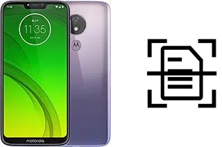 Escanear documento en un Motorola Moto G7 Power