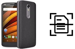 Escanear documento en un Motorola Moto X Force