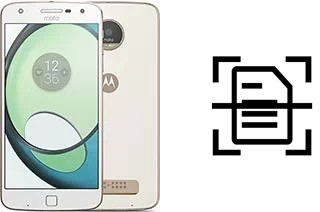 Escanear documento en un Motorola Moto Z Play