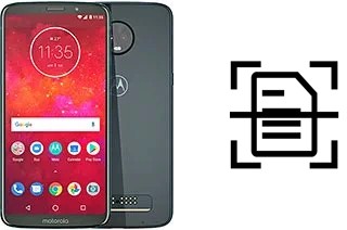 Escanear documento en un Motorola Moto Z3