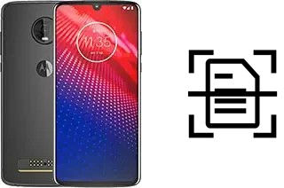 Escanear documento en un Motorola Moto Z4