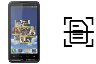 Escanear documento en un Motorola Motoluxe