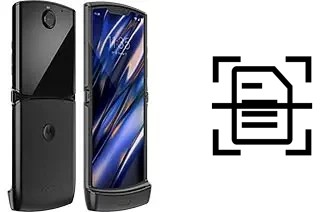 Escanear documento en un Motorola Razr 2019