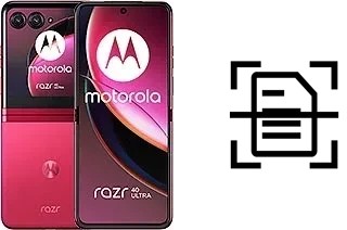 Escanear documento en un Motorola Razr 40 Ultra