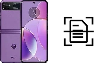 Escanear documento en un Motorola Razr 40