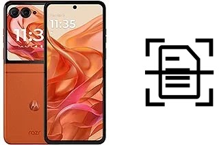 Escanear documento en un Motorola razr 2024
