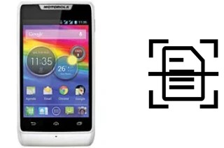 Escanear documento en un Motorola RAZR D1