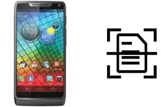 Escanear documento en un Motorola RAZR i XT890