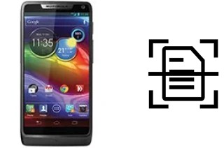 Escanear documento en un Motorola RAZR M XT905