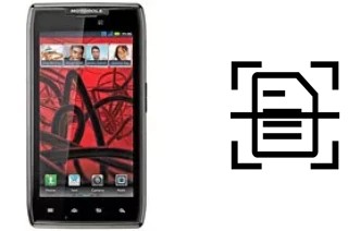 Escanear documento en un Motorola RAZR MAXX