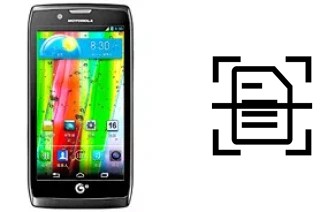 Escanear documento en un Motorola RAZR V MT887