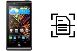 Escanear documento en un Motorola RAZR V XT889