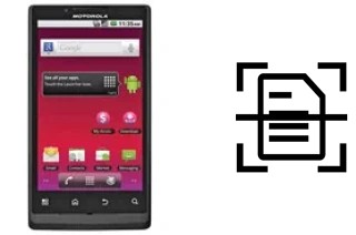 Escanear documento en un Motorola Triumph