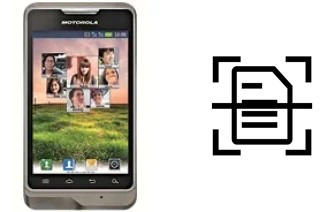 Escanear documento en un Motorola XT390