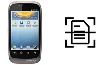 Escanear documento en un Motorola FIRE XT