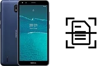 Escanear documento en un Nokia C1 2nd Edition