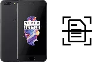 Escanear documento en un OnePlus 5