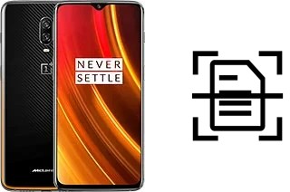 Escanear documento en un OnePlus 6T McLaren