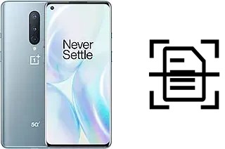 Escanear documento en un OnePlus 8 5G UW (Verizon)