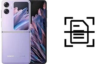 Escanear documento en un Oppo Find N2 Flip