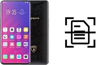 Escanear documento en un Oppo Find X Lamborghini Edition