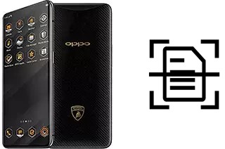 Escanear documento en un Oppo Find X Lamborghini