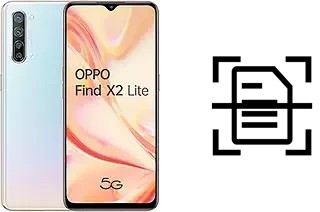 Escanear documento en un Oppo Find X2 Lite