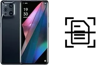 Escanear documento en un Oppo Find X3 Pro