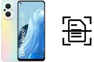 Escanear documento en un Oppo Reno8 Lite