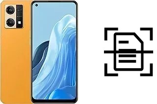 Escanear documento en un Oppo Reno7 2022