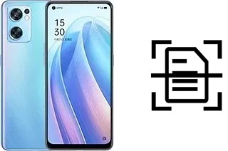 Escanear documento en un Oppo Reno7 SE 5G