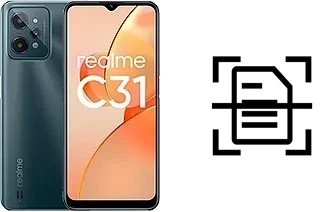 Escanear documento en un Realme C31