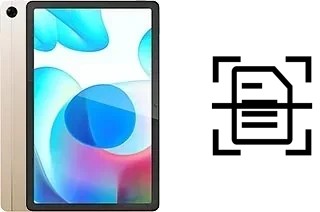 Escanear documento en un Realme Pad