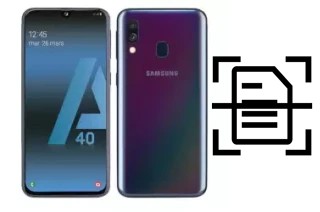 Escanear documento en un Samsung Galaxy A40s