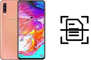 Escanear documento en un Samsung Galaxy A70