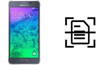 Escanear documento en un Samsung Galaxy Alpha (S801)